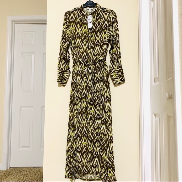 TOPSHOP opened back zigzag maxi dress women's size 4 NWT - Picture 3 of 10